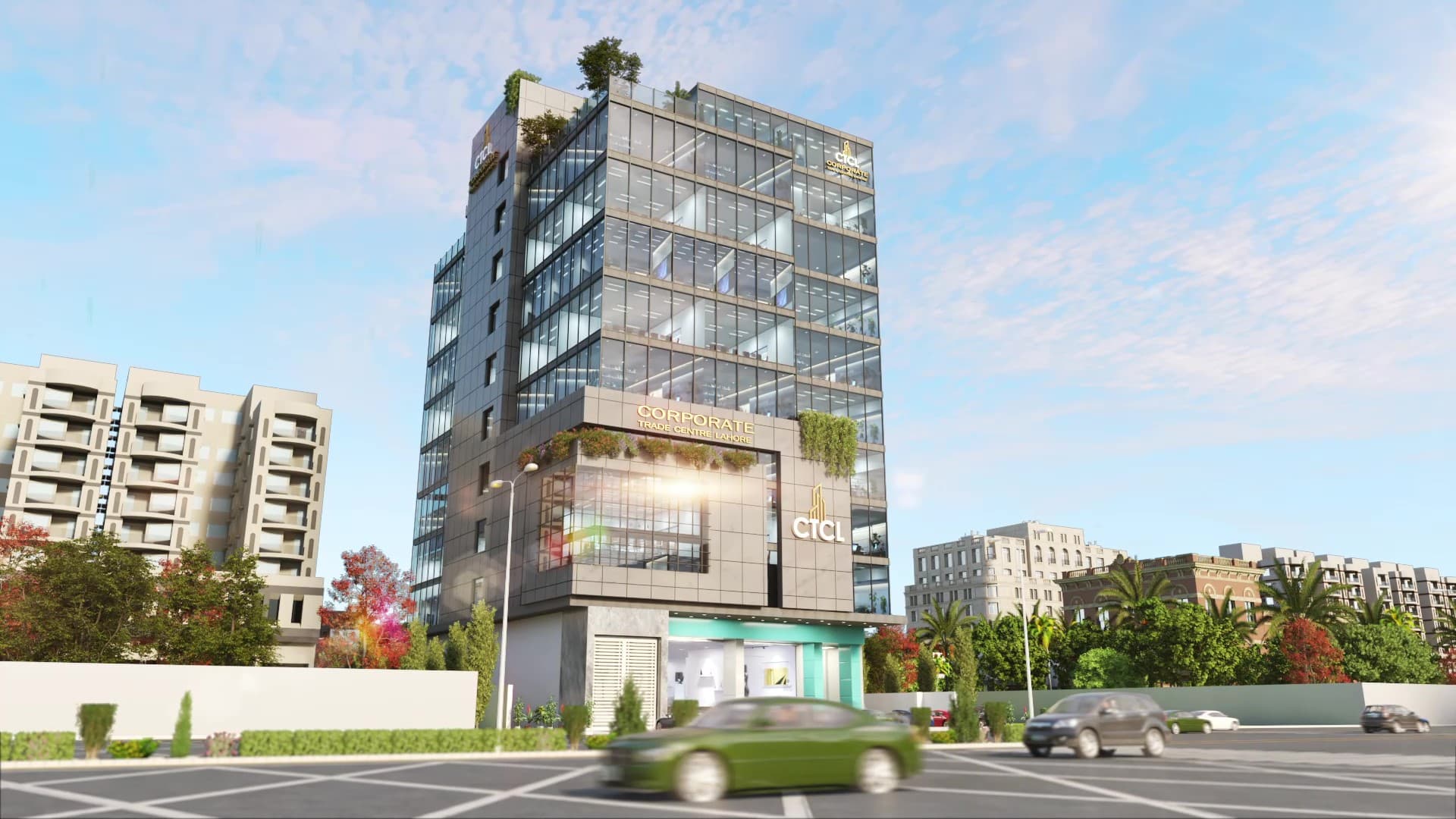 CTCL Corporate Trade Center Lahore building render